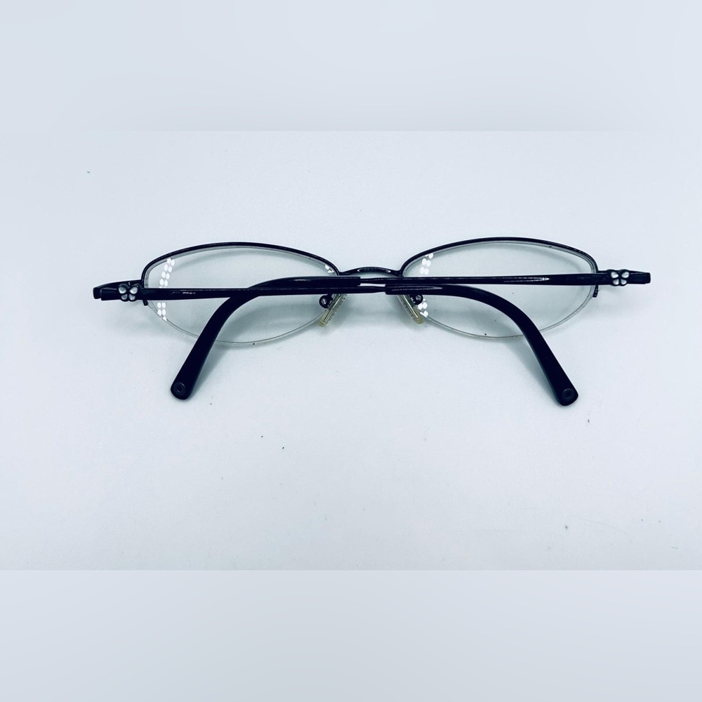 Coach Sherri 122 Black Oval Half-Rim Sunglasses Frames Only - Picture 4 of 8